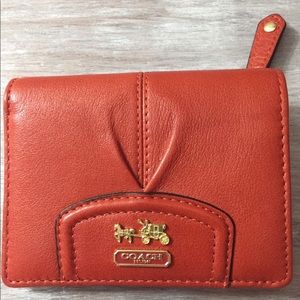 Coach crossgrain leather wallet